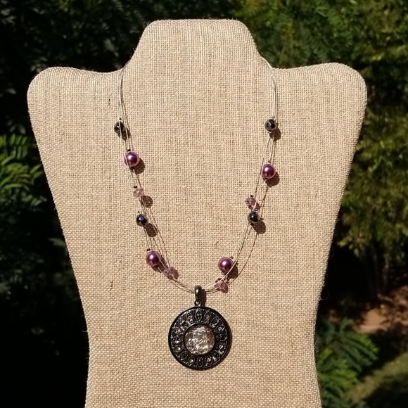 Croft & Barrow Pink Necklace & Earrings NWT - Picture 2 of 6